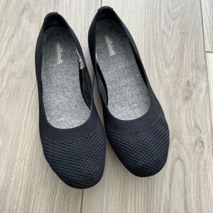 Allbirds Black Knit Flats Lightweight and Breathable